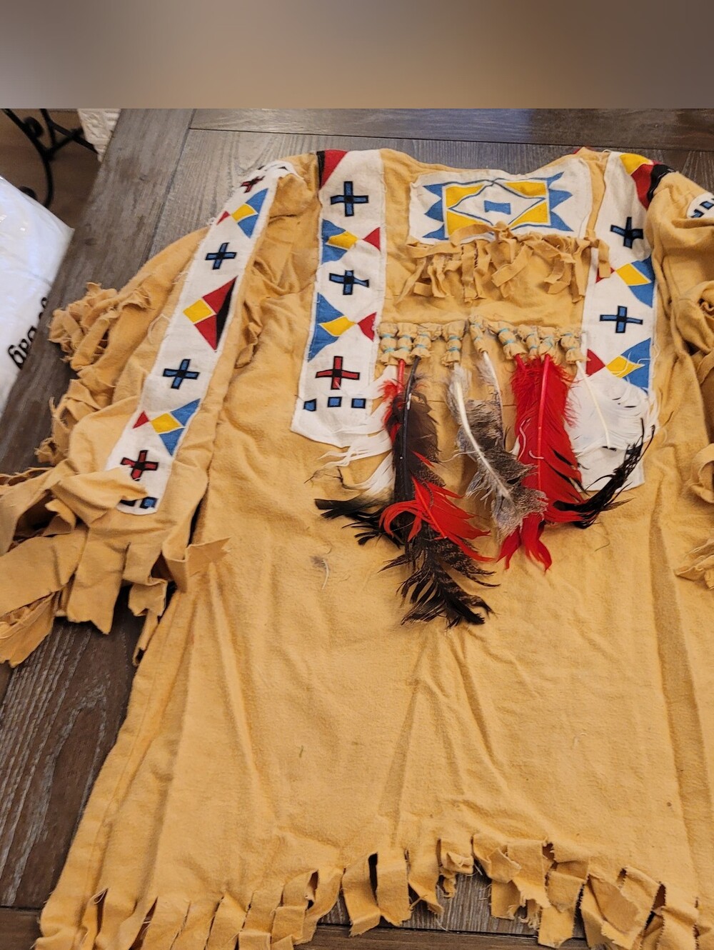Vintage Homemade Native-inspired Tunic, Headdress and Multiple Pieces